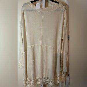 Free People Tunic with Embroidery-Size Small